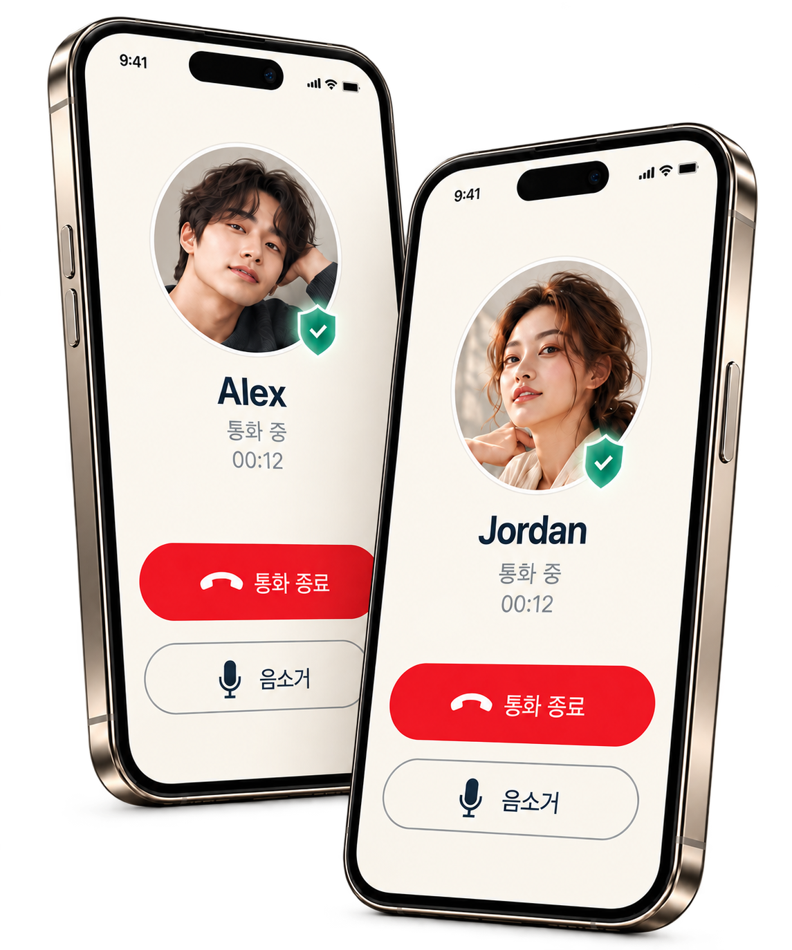 OkCall 2번 디자인 시안: 내 말도, 상대방의 말도.